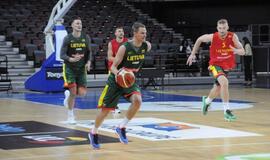 Lietuvos krepšinio rinktinės treniruotė