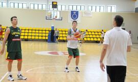 Krepšinio rinktinės treniruotė Palangoje