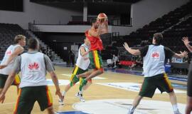 Lietuvos krepšinio rinktinės treniruotė