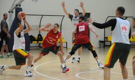 Krepšinio rinktinės treniruotė Palangoje