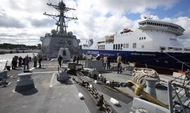 Į Klaipėdos uostą atplaukė JAV karinis laivas "USS Jason Dunham"