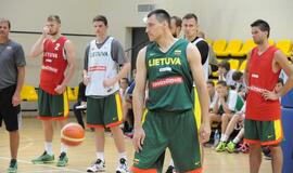 Krepšinio rinktinės treniruotė Palangoje