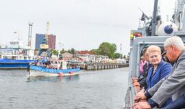 Prezidentė pagerbė žuvusiuosius jūroje