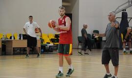 Krepšinio rinktinės treniruotė Palangoje