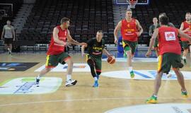 Lietuvos krepšinio rinktinės treniruotė