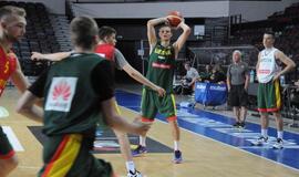 Lietuvos krepšinio rinktinės treniruotė