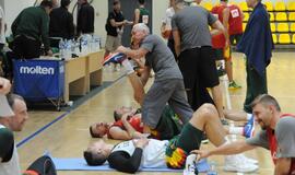 Krepšinio rinktinės treniruotė Palangoje