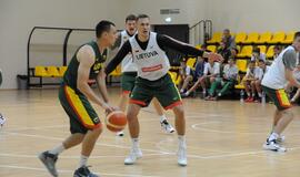 Krepšinio rinktinės treniruotė Palangoje