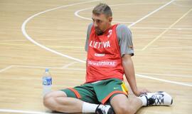 Krepšinio rinktinės treniruotė Palangoje