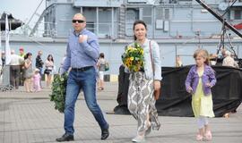 Prezidentė pagerbė žuvusiuosius jūroje