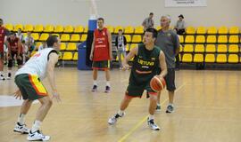 Krepšinio rinktinės treniruotė Palangoje