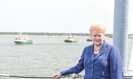 Prezidentė pagerbė žuvusiuosius jūroje