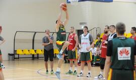 Krepšinio rinktinės treniruotė Palangoje