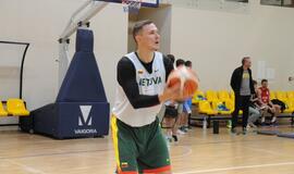 Krepšinio rinktinės treniruotė Palangoje