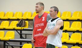 Krepšinio rinktinės treniruotė Palangoje