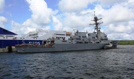 Į Klaipėdos uostą atplaukė JAV karinis laivas "USS Jason Dunham"
