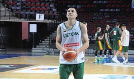 Lietuvos krepšinio rinktinės treniruotė