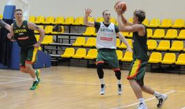 Krepšinio rinktinės treniruotė Palangoje