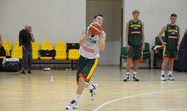 Krepšinio rinktinės treniruotė Palangoje