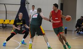 Krepšinio rinktinės treniruotė Palangoje