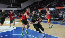 Lietuvos krepšinio rinktinės treniruotė