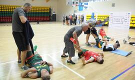 Krepšinio rinktinės treniruotė Palangoje