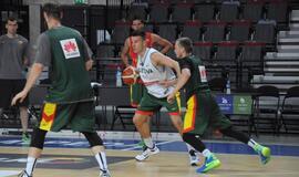 Lietuvos krepšinio rinktinės treniruotė