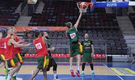 Lietuvos krepšinio rinktinės treniruotė