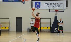 Krepšinio rinktinės treniruotė Palangoje