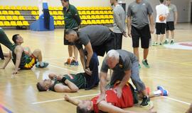 Krepšinio rinktinės treniruotė Palangoje