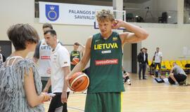 Krepšinio rinktinės treniruotė Palangoje