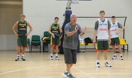 Krepšinio rinktinės treniruotė Palangoje