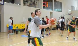 Krepšinio rinktinės treniruotė Palangoje