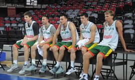 Lietuvos krepšinio rinktinės treniruotė