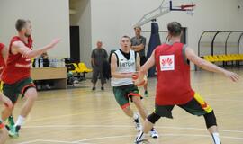 Krepšinio rinktinės treniruotė Palangoje