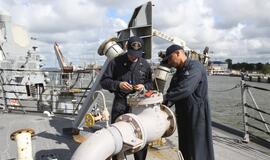 Į Klaipėdos uostą atplaukė JAV karinis laivas "USS Jason Dunham"