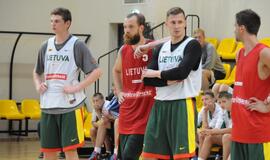 Krepšinio rinktinės treniruotė Palangoje