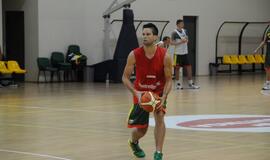 Krepšinio rinktinės treniruotė Palangoje