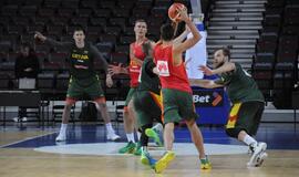 Lietuvos krepšinio rinktinės treniruotė