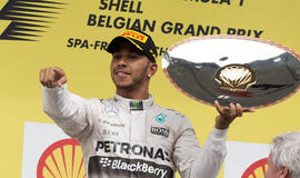 Belgijos "Grand Prix" lenktynes laimėjo britas Luisas Hamiltonas