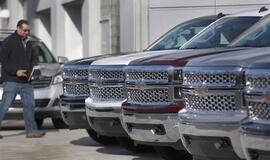 "General Motors" pardavimų apimtys rugpjūtį sumenko