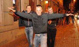 Klaipėdiečiai švenčia Lietuvos krepšininkų pergalę