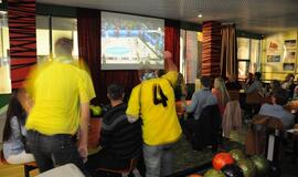 Klaipėdiečiai švenčia Lietuvos krepšininkų pergalę