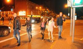 Klaipėdiečiai švenčia Lietuvos krepšininkų pergalę