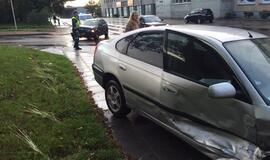 Rytinio piko metu - avarija Liepų gatvėje