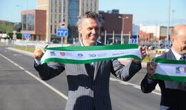 Atidaryta naujai rekonstruota Baltijos prospekto ir Minijos gatvės sankryža