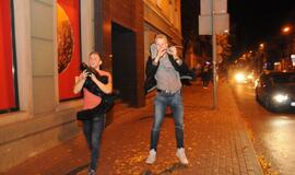 Klaipėdiečiai švenčia Lietuvos krepšininkų pergalę