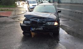 Rytinio piko metu - avarija Liepų gatvėje