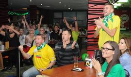 Klaipėdiečiai švenčia Lietuvos krepšininkų pergalę