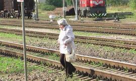 Ties geležinkelio pervaža - vyro lavonas